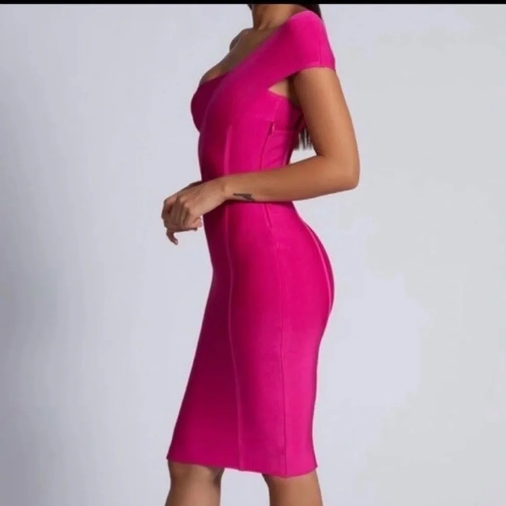COPY - ASYMMETRIC Meshki DRESS - NWOT - Picture 3 of 3